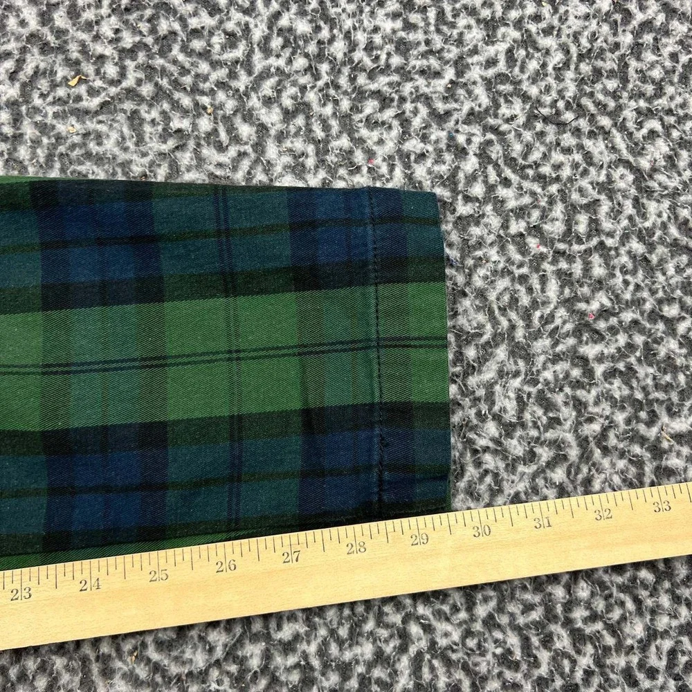 Levis XX Chino Pants Men 32x32 Standard Taper Green Blue Plaid